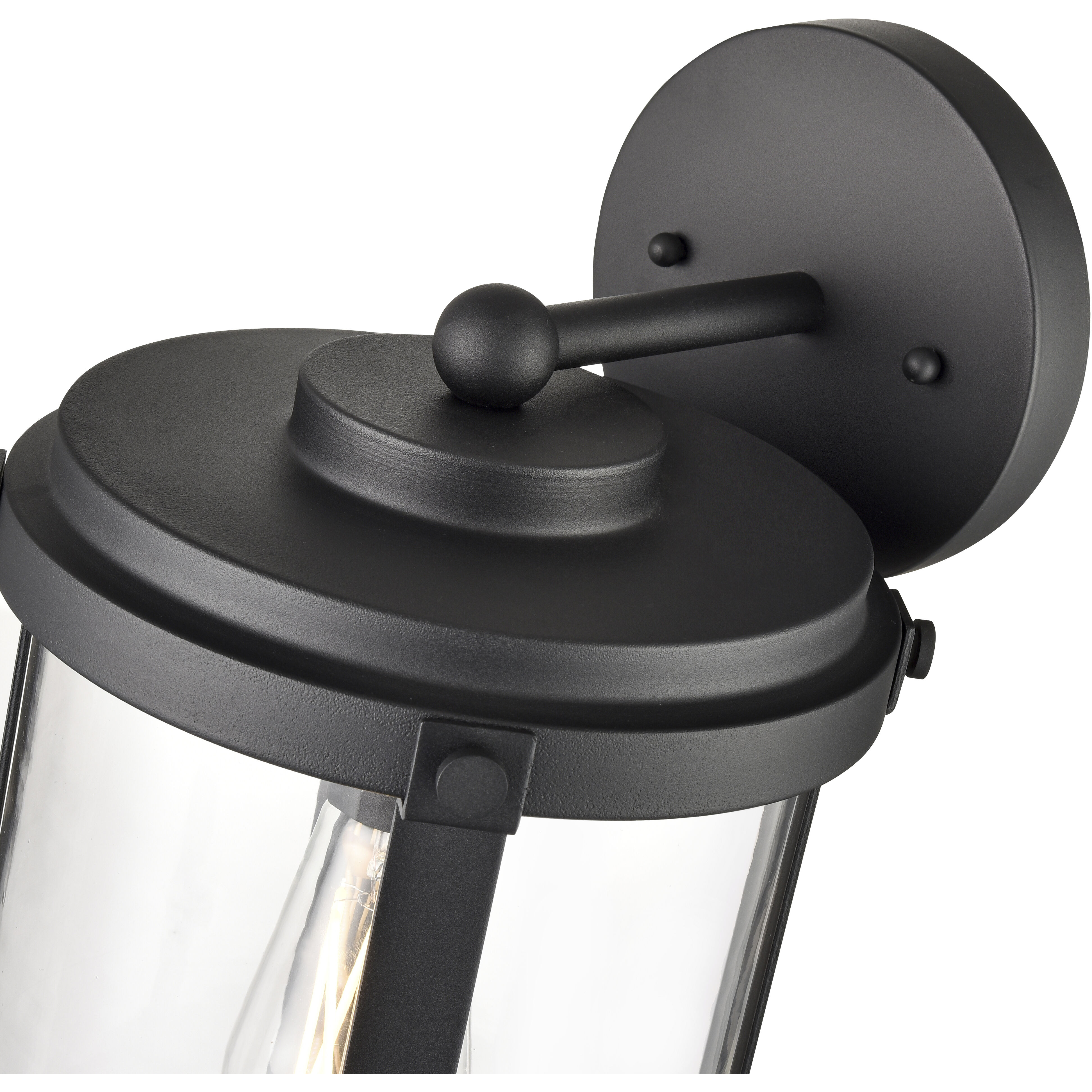 Pennfield 1 Light 16.8 inch Textured Black Outdoor Wall Sconce